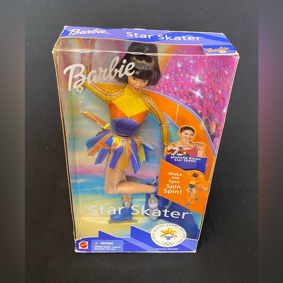 Barbie Olympic Star Skater Michelle Kwan 1997 Brand New In Original Package - Picture 2 of 6